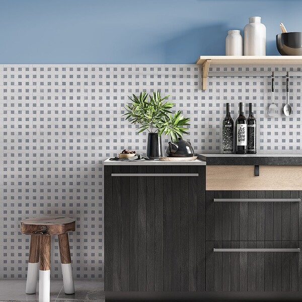 Snow White, Allure Multi Finish Basket Weave 1×3 Marble Mosaic 12 5/8×12 5/8 (MS01771)