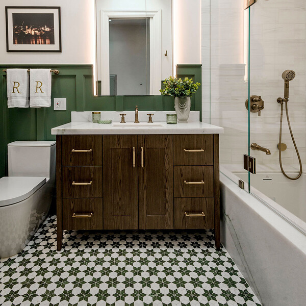 Black and White Bathroom Tile Ideas