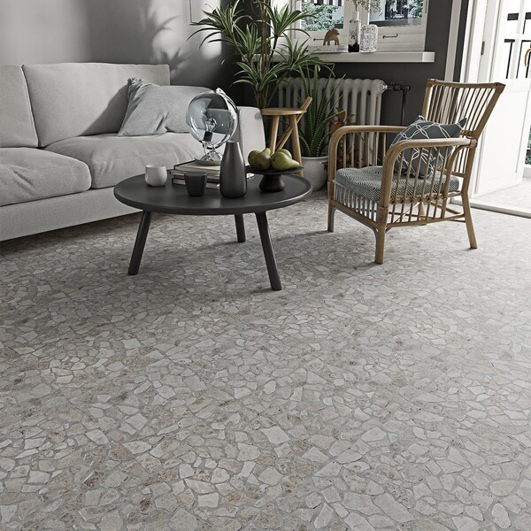 Silver Shadow Multi Finish Palladian Marble Mosaic 12×12 (MS02281)