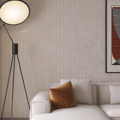 Delano Honed Herringbone 5/8×3 Marble Mosaic 10 7/16×12 13/16 (MS02347)