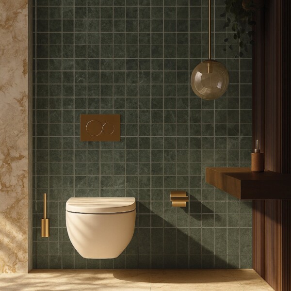 Verde Tia Honed 2×2 Marble Mosaic 12×12 (MS02380)