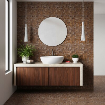 Douz Honed Diagonal Basket Weave Limestone Mosaic 13 3/16×13 3/16 (MS02617)