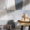Glacier, Afyon Gray, Snow White Honed Tapered Marble Waterjet Decos 31,5x30,5