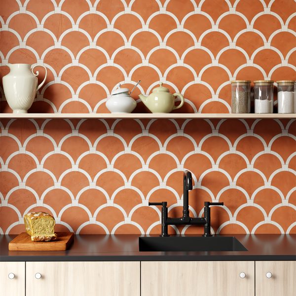 Diana Royal Leather Alcazar Marble Mosaic 13 25/64×13 25/64 (NW00184)