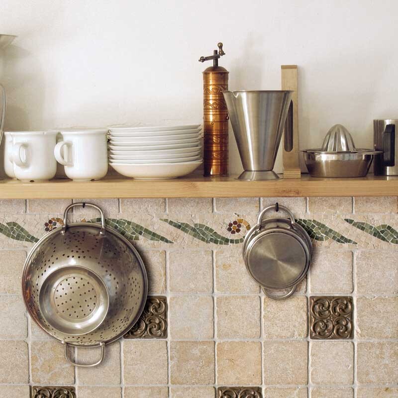 Seashell Tumbled  Limestone Tile 4×4