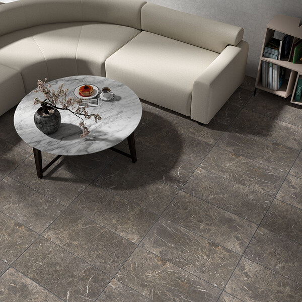 Gümüş Damla Honlanmış Mermer Fayans 12×24 (TL16353)