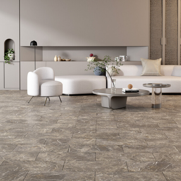 Gümüş Damla Honlanmış Mermer Fayans 12×24 (TL16353)