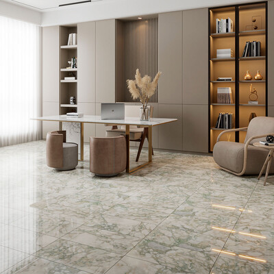 Calacatta Green Polished Marble Tile 12×24 (TL19211)