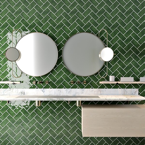 Emerald Glossy Subway Ceramic Tile 3×6 (TL19765)