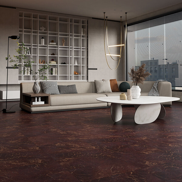 Red Bordeaux Honed Marble Tile 12×24 (TL20336)