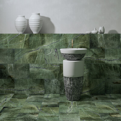 Verde Tia Polished Marble Tile 12×24 (TL20362)