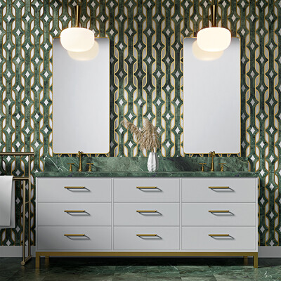 Verde Tia Honed Marble Tile 12×24 (TL20579)