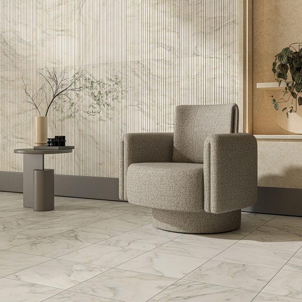 Calacatta Renaissance Honed  Marble Tile 12×12 (TL21337)