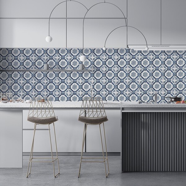 Sintra 3 Square 1/2 Glazed Ceramic Tile 6×6 (TL80131)