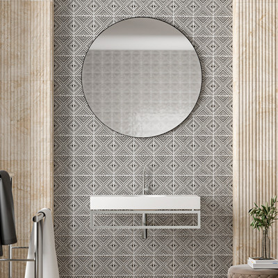 Batik 6 6×6 Square 1/2 Glazed Ceramic Tile 6×6 (TL80213)