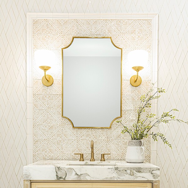 Royal White Glossy Chevron Ceramic Tile 2×6 (DC00271)