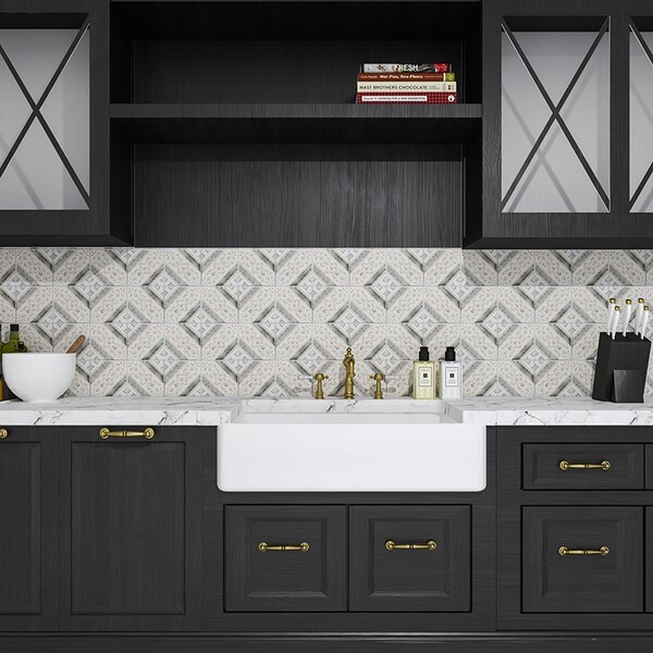 Rogusa Bianco Glossy Ceramic Tile 6×6 (TL80392)