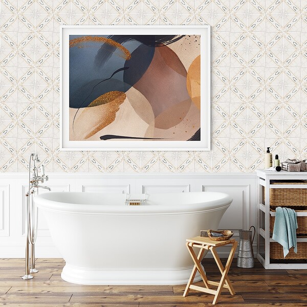Tropani Bianco Glossy Ceramic Tile 6×6 (TL80393)