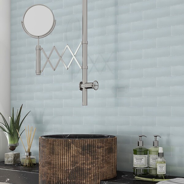 Sky Glossy Thin Brick Tile 2 1/4×7 7/8 (TL80566)