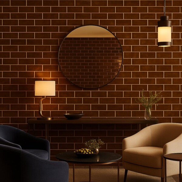 Hickory Glossy  Thin Brick Tile 2 1/4×7 7/8 (TL80570)