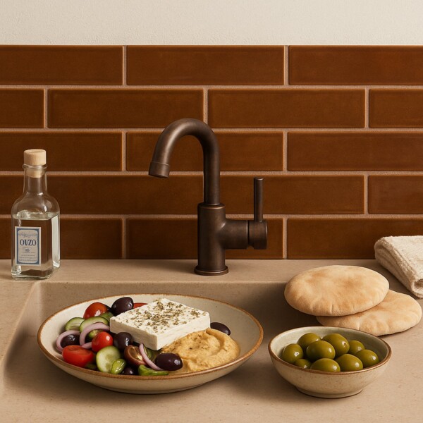 Hickory Glossy  Thin Brick Tile 2 1/4×7 7/8 (TL80570)