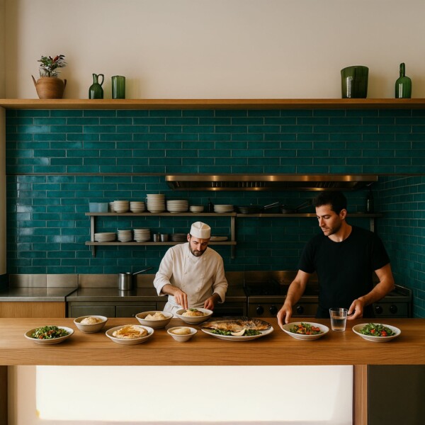 Aquamarine Glossy  Thin Brick Tile 2 1/4×7 7/8 (TL80571)