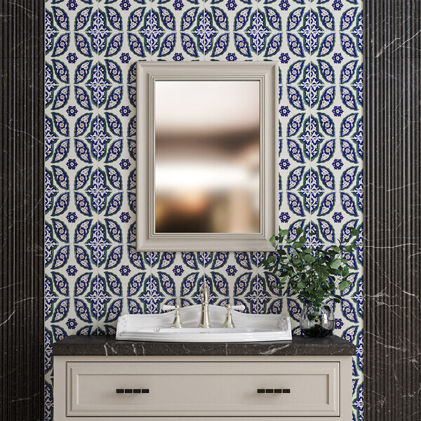 Damask Glossy Ceramic Tile 8×8 (TL80814)