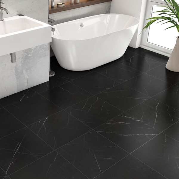 Black Honed  Marble Tile 18×18 (TL90748)