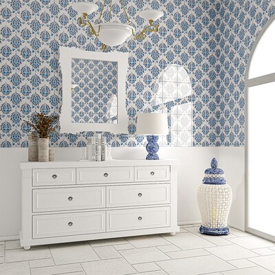 Fantasy White Cottage Marble Patterns Versailles Pattern (TL18229)
