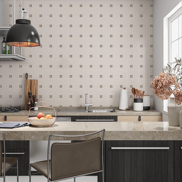 Garden Blanc Glazed Ceramic Tile 6×6 (WLV20299)