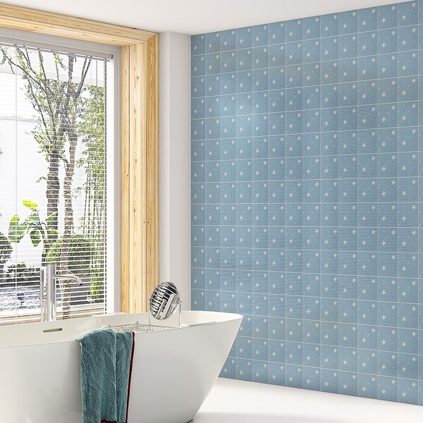 Ocean, Pure White Glossy Serendipity Ceramic Tile 6×6 (XSP90022)