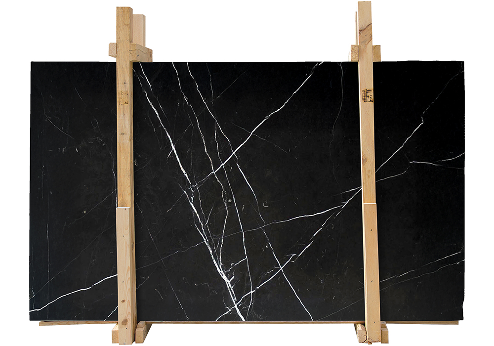 Black Honed  Marble Slab Random