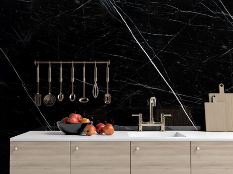 Black Polished  Marble Slab Random (SL10803)