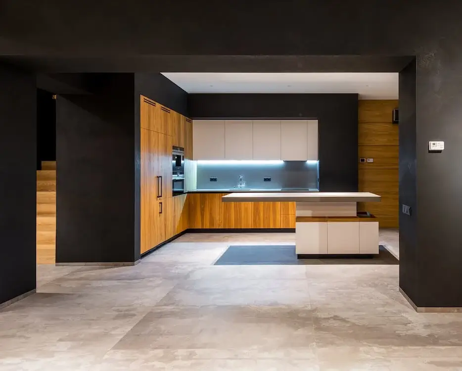 Blending Elegance Marble and Wood Flooring
