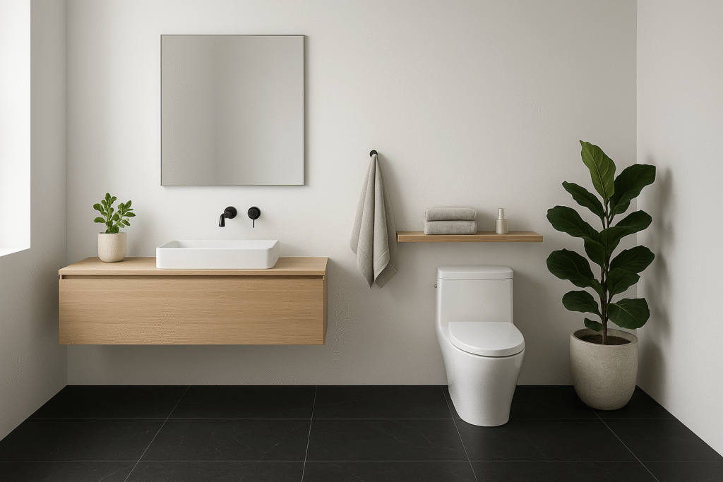 Black and White Bathroom Tile