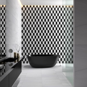 siyah beyaz mermer | Monochromatic interior design