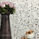 Calacatta Viola Honed Penny Round Marble Mosaics 28,5x29,8