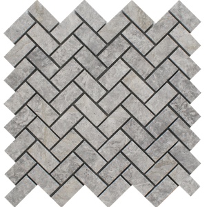 Baltic Gray Polished Herringbone 2,5x5 Mosaic