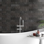 Iris Black Honed Marble Tiles 7,5x30,5