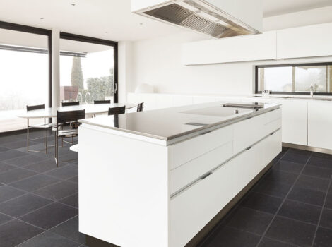 Turkish Black Brushed Chiselled Limestone