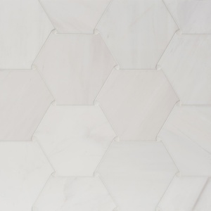 Oragami Snow White Polished Marble Tile